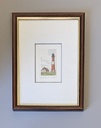 Orig. Radierung "Leuchtturm Sylt Hörnum" 13 x 18 cm
