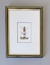 Orig. Radierung "Leuchtturm Amrum" 13 x 18 cm