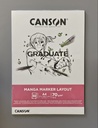 Malblock Canson Graduate Manga Marker Layout A4 50 Blatt