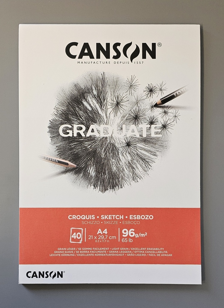 Canson Graduate Sketch A4 Block 40 Blatt