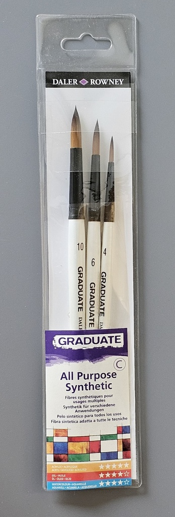 Daler Rowney Aquafine Aquarell-Pinsel Set Tasche