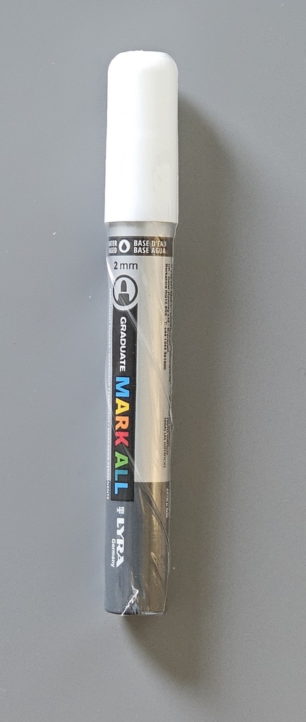 Lyra Graduate Permanent Marker 2 mm weiß