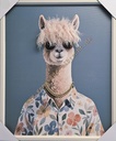 Bild 3D "Lama mit Kunstfell" 50x60cm