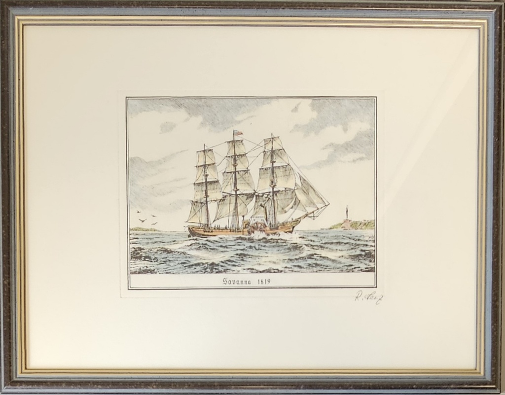Orig. Radierung "Savanna 1819" 33 x 44 cm