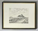 Orig. Radierung "Hallig Hooge" 27 x 33 cm