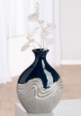 Dekovase "Wavy" H 25 cm klein