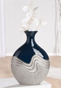 Dekovase "Wavy" H 34,5 cm groß