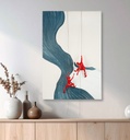 3D Bild Leinwand "Scramble" 80 x 120 cm