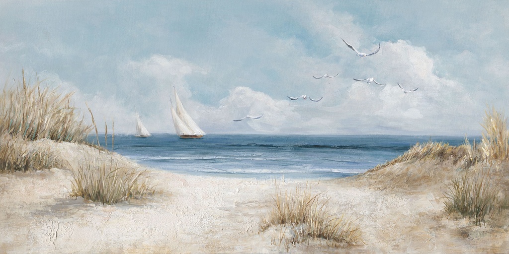 Org. Leinwandbild "Düne" 60x120 cm