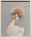 Bild mit Rahmen 3D "Fräulein Gans" 50x60cm