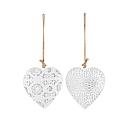 [P0001266] Dekohänger Herz "Blanc" Metall weiß