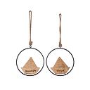 [P0001275] Dekohänger Holz/Metall " Heimathafen/Meerzeit" D 15 cm