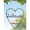 [P0001279] Dekohänger Holz/Metall "Zuhause" L 34 cm