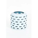 [P0002123] Glas Art Dekovase Fische transparent H 17 cm