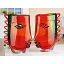 [P0002141] Glas Art Designvase "Visuale"  H 31 cm