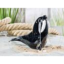 [P0002190] Glas Art Skulptur "Walross"  H 16,5 cm