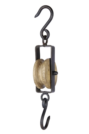 [REF] Deko Haken Holz/Metall "Rustico" L 20 cm