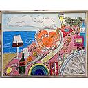 [P0003738] Org. Ivana Rose "Gedeckter Tisch" 60 x 80 cm