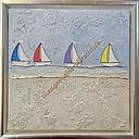 [P0003751] Org. Lea Bach "Schiffe Albrecht" 30 x 30 cm 