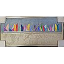 [P0003755] Org. Lea Bach "Segeltücher" blau/sand 50 x 90 cm