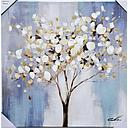 [P0003756] Org. Leinwand "Baum in Blüte" 60x60 cm