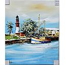 [P0003776] Org. Leinwandbild "Büsum Lighthouse" 50x60 cm