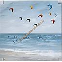[P0003797] Org. Leinwandbild "Kitesurfer" 80x80 cm