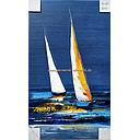 [P0003842] Org. Leinwandbild "Segler II" 50x30 cm
