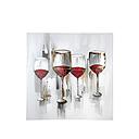 [P0003862] Org. Leinwandbild "Weinprobe" 100 x 100 cm