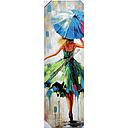 [P0003873] Org. Leinwand "Umbrella blue" 40x120 cm