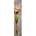 [REF] Original Leinwandbild "Frau mit grünem Kleid"  30 x 150 cm 