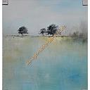 [P0004688] Original Leinwandbild "Romantische Ferne" 70 x 80 cm