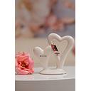 [P0005939] Skulptur Doppelherz "Sateano" 13 cm