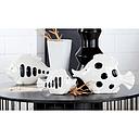 [P0006029] Skulptur Fisch "Fin" weiss/schwarz H 15 cm