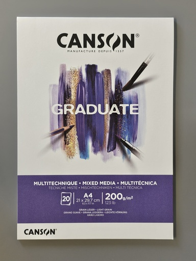 [P0006620] Studienblock Canson Mixed Media A4 20 Blatt 