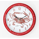 [P0007183] Wanduhr "Krebs rot" D 30 cm