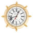[P0007184] Wanduhr Messing massiv D 22 cm