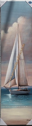 [P0007318] Org. Leinwandbild "Segelschiff III" 35x135 cm