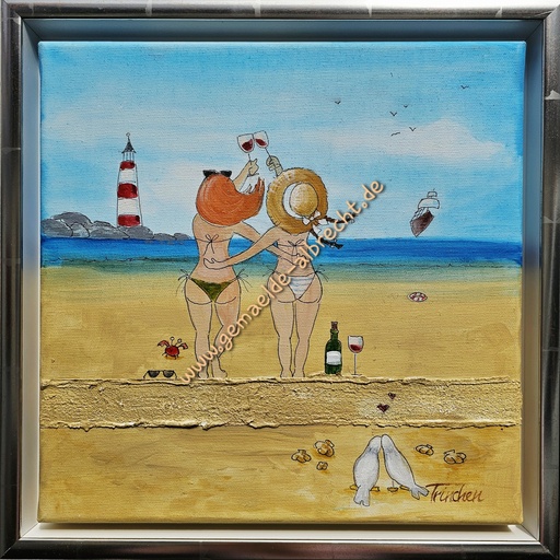 [P0007326] Original "Weiber" 30 x 30 cm gerahmt