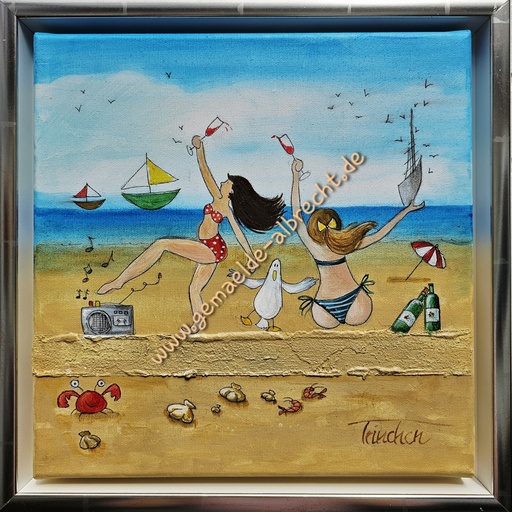 [P0007328] Original "Weiber" 30 x 30 cm gerahmt