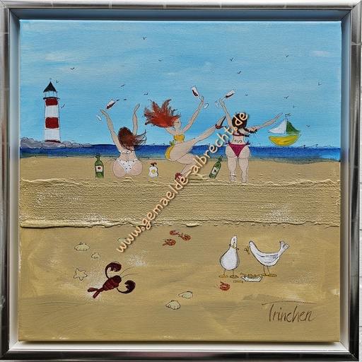 [P0007330] Original "Weiber" 40 x 40 cm gerahmt