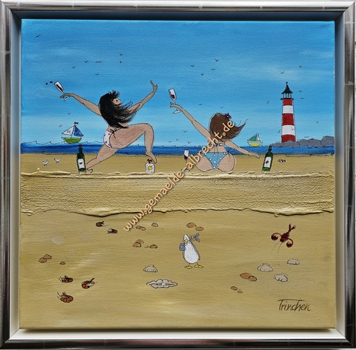 [P0007331] Original "Weiber" 40 x 40 cm gerahmt