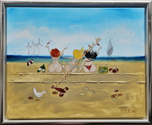 [P0007336] Original "Weiber" 50 x 40 cm gerahmt