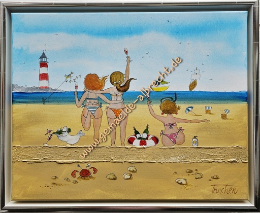 [P0007337] Original "Weiber" 50 x 40 cm gerahmt