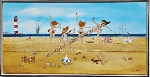 [P0007338] Original "Weiber" 60 x 120 cm gerahmt