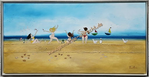 [P0007340] Original "Weiber" 60 x 120 cm gerahmt