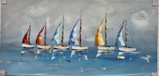 [P0007429] Orig. Leinwandbild "Segler" 60 x 120