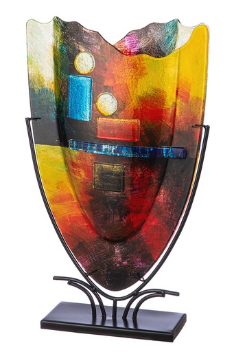 [P0007539] Glasart Dekovase "Classico" H 58 cm