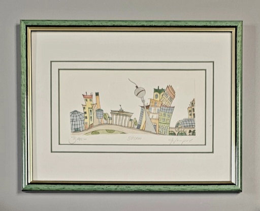 Orig. Radierung "Berlin" PP 18 x 24 cm