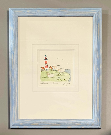 Orig. Radierung "Nordsee" PP 18 x 24 cm